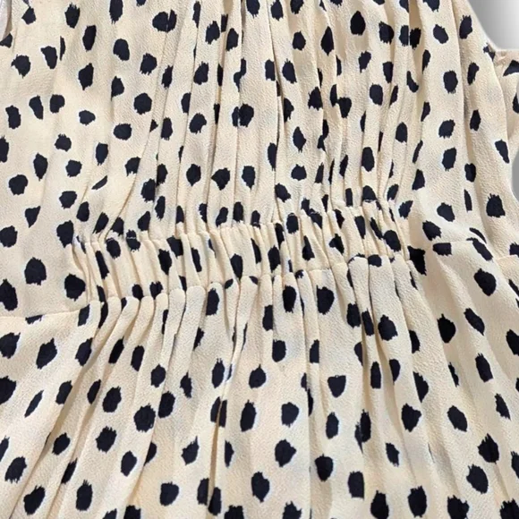 Kate Spade Leopard Dot Tie Back Dress "Take A Walk On The Wild Side", Size 4 - Picture 9 of 15